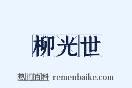 柳光世是什么意思的图片